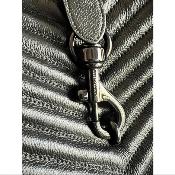 Rebecca Minkoff Black Quilted Tote - Picture 5 of 10
